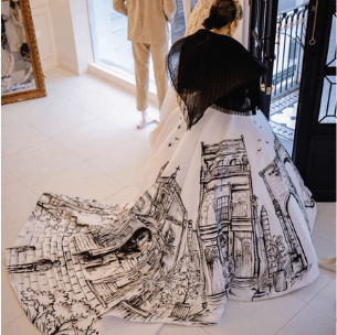 Hand-painted Gown